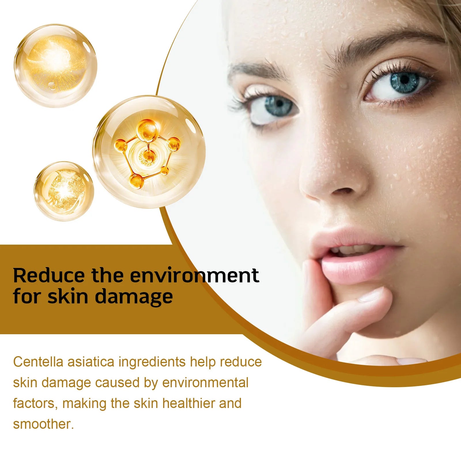 Centella Serum Nourish Improvement Dry Skin Smoothing Tightening Brightening Moisturizing Hyaluronic Acid Face Essence Skin Care