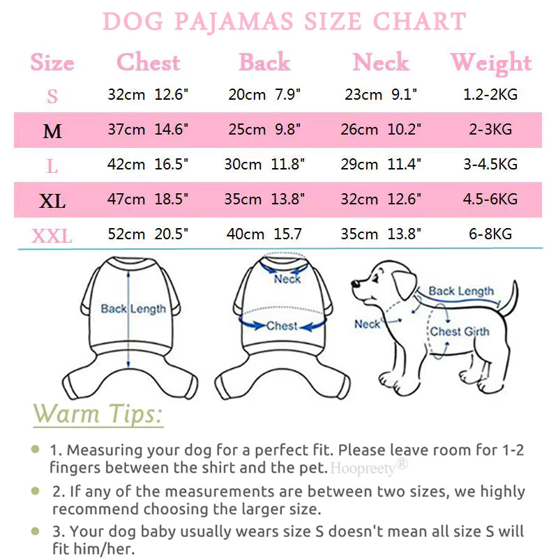 Thermal Velvet Dog Pajamas | Winter Jumpsuit for Small Dogs & Cats