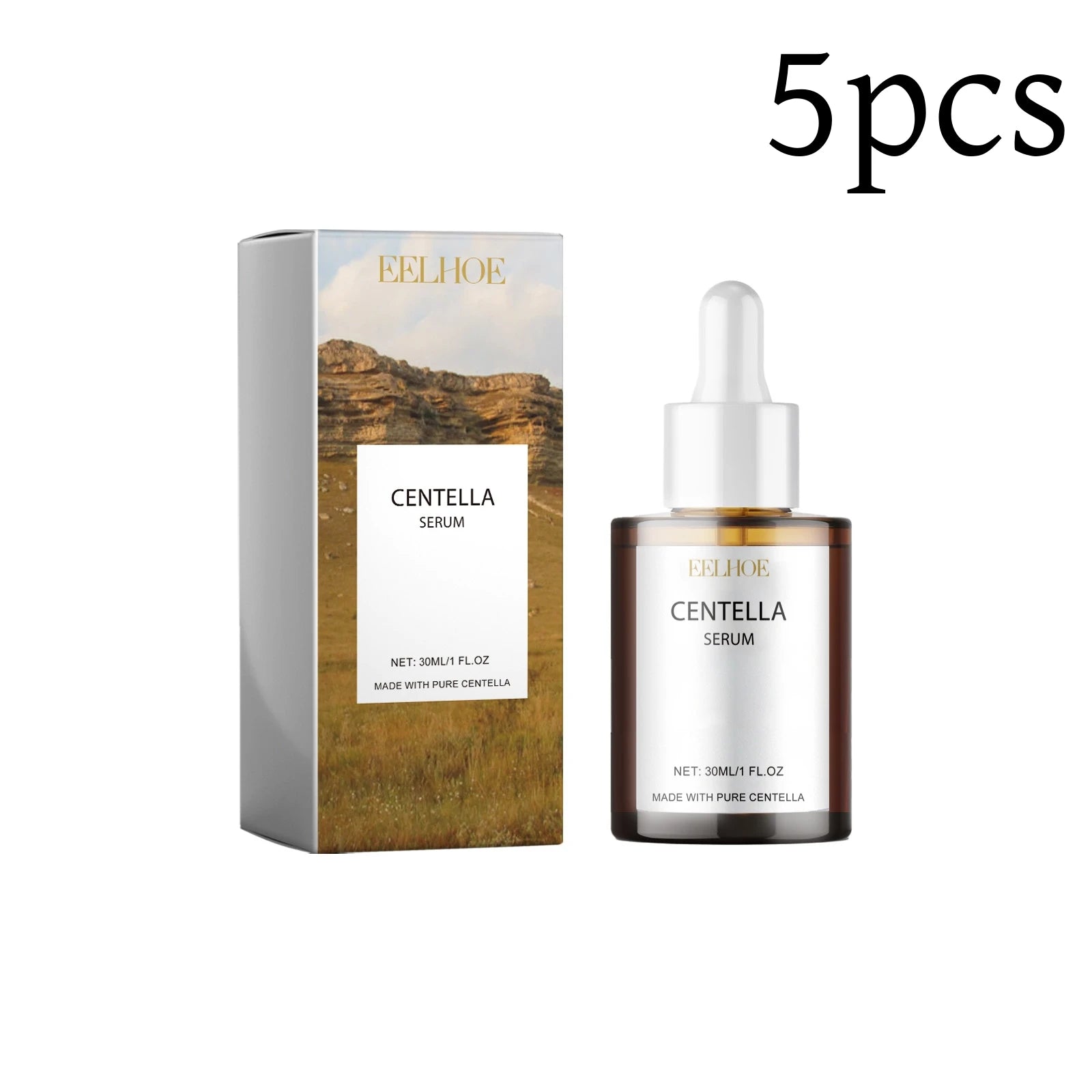 Centella Serum Nourish Improvement Dry Skin Smoothing Tightening Brightening Moisturizing Hyaluronic Acid Face Essence Skin Care